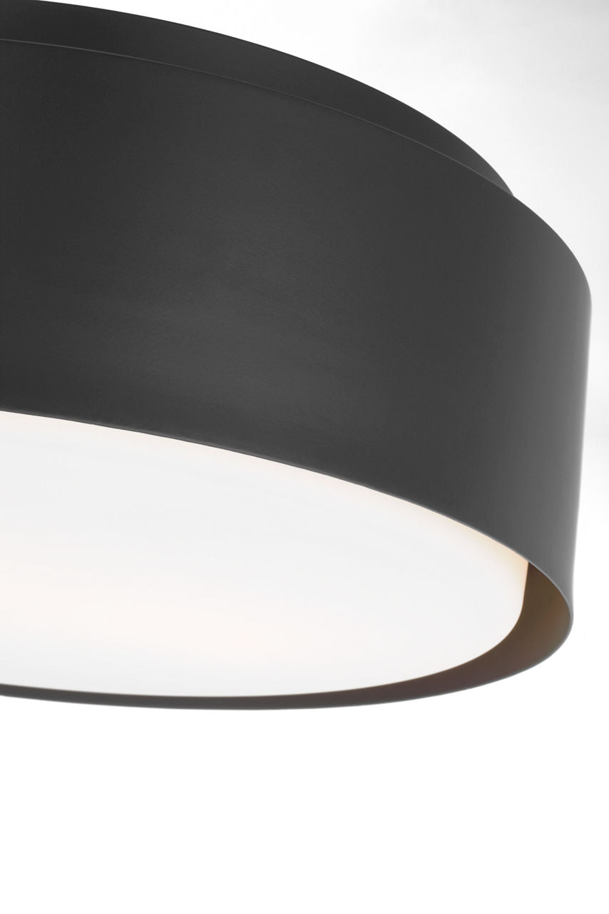 Dartmore Medium Flush Mount Midnight Black