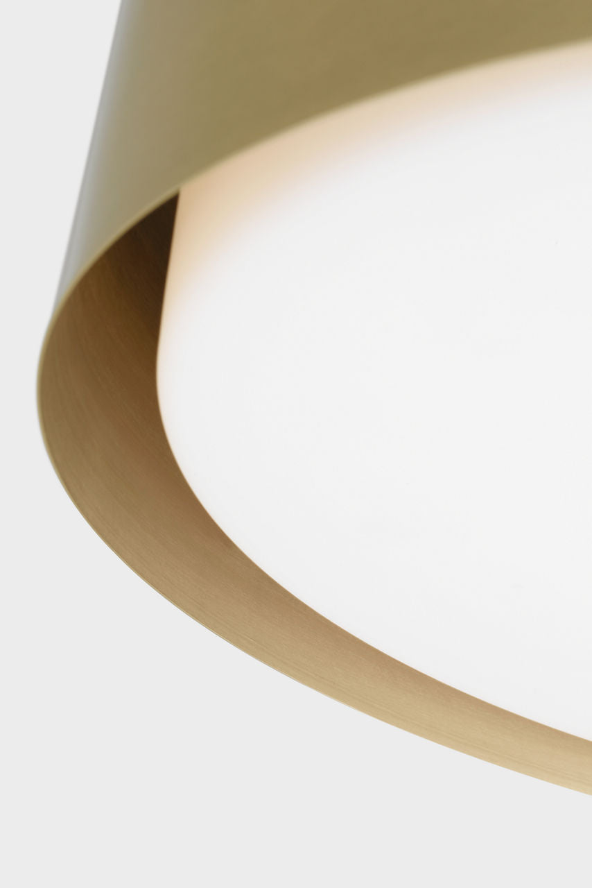 Dartmore Medium Flush Mount Satin Brass