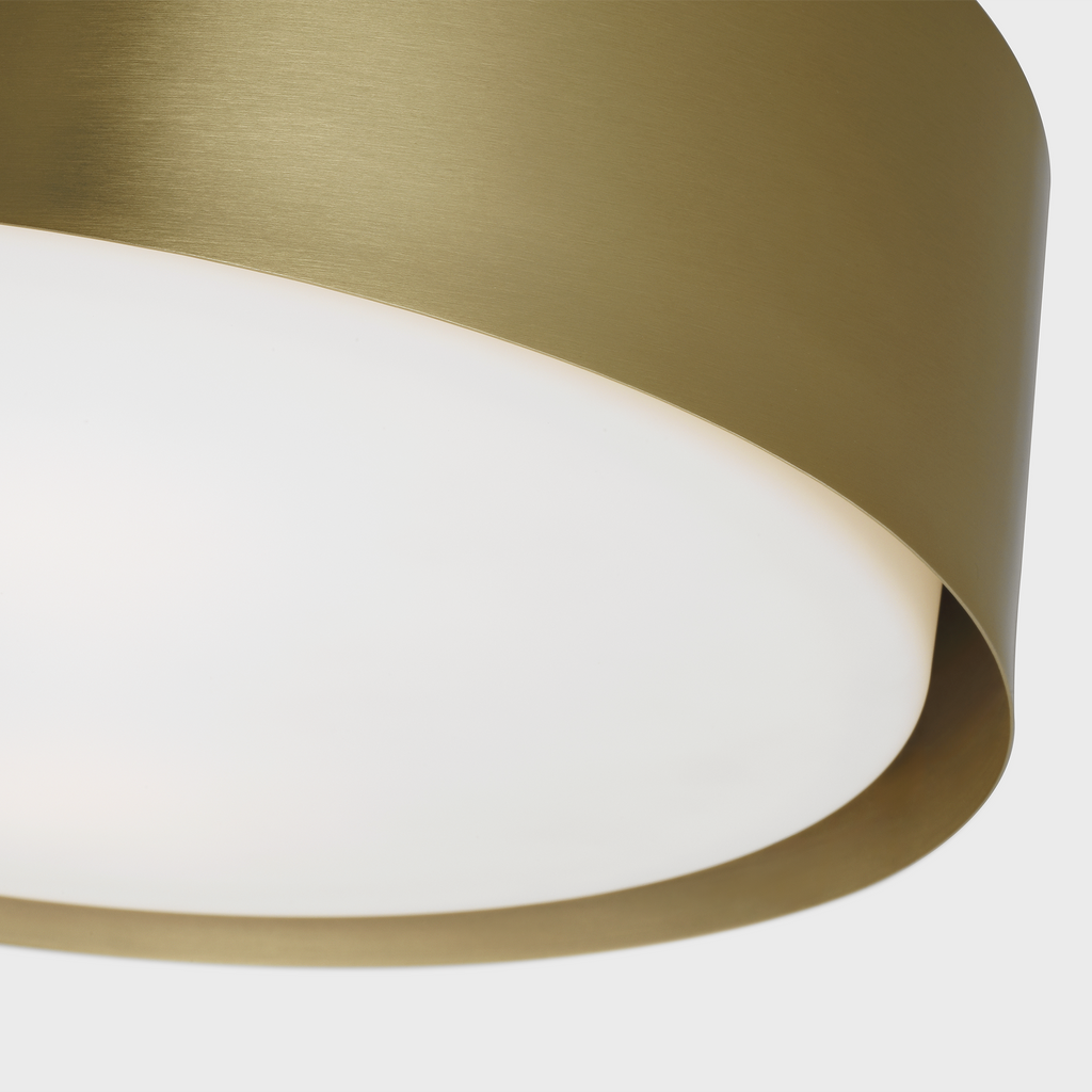 Dartmore Medium Flush Mount Satin Brass