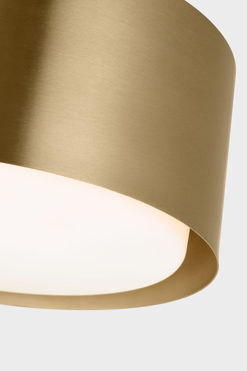 Dartmore Small Flush Mount Satin Brass