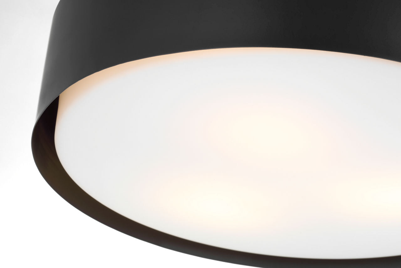 Dartmore Large Flush Mount Midnight Black