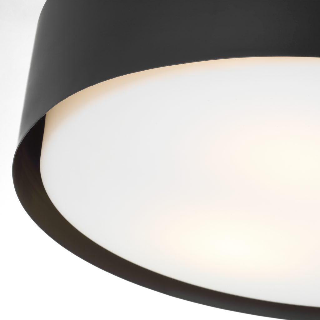 Dartmore Large Flush Mount Midnight Black