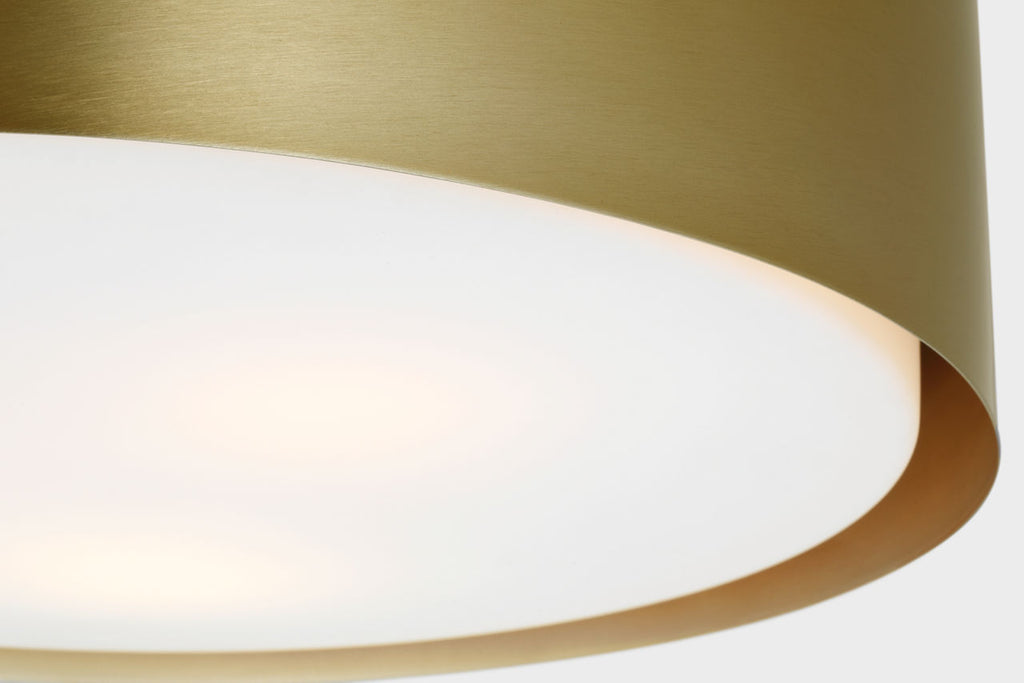 Dartmore Large Flush Mount Satin Brass