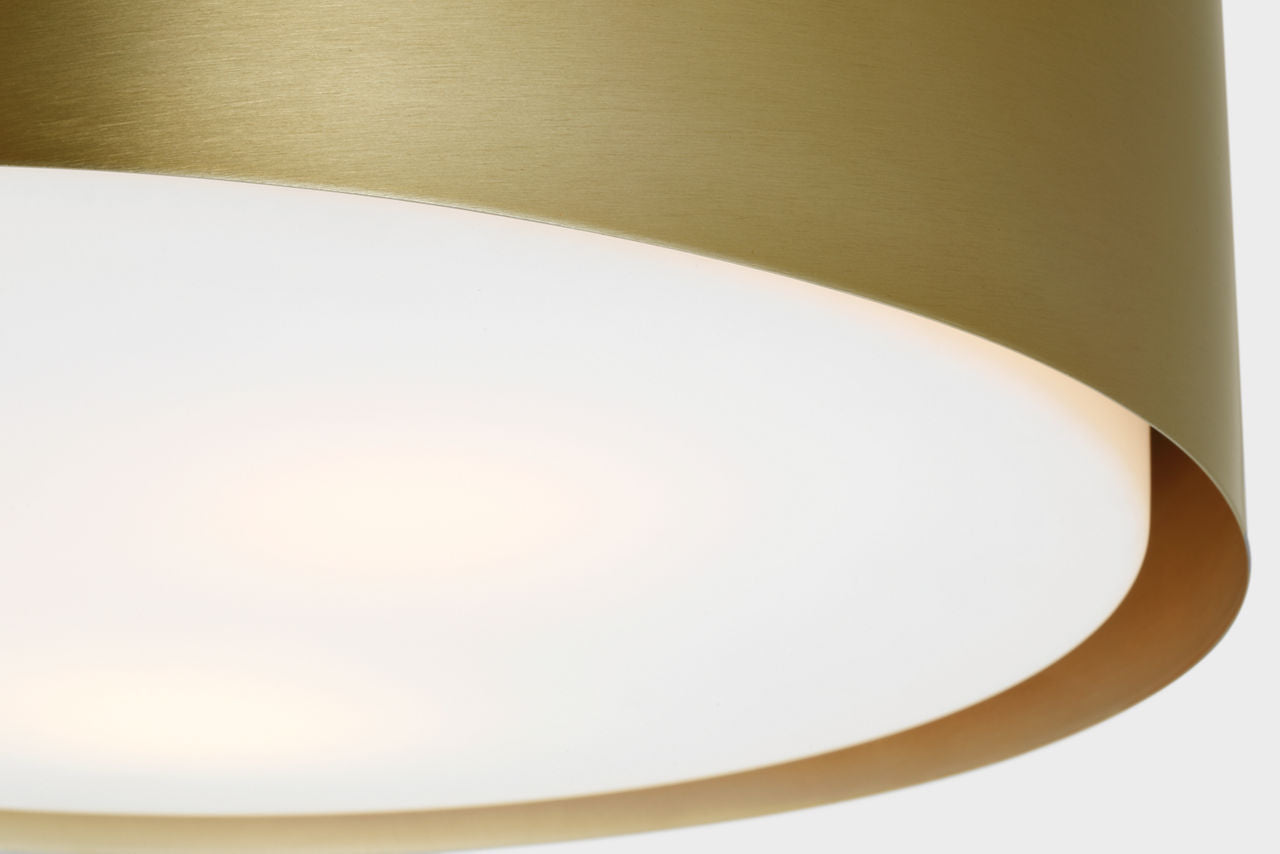 Dartmore Large Flush Mount Satin Brass