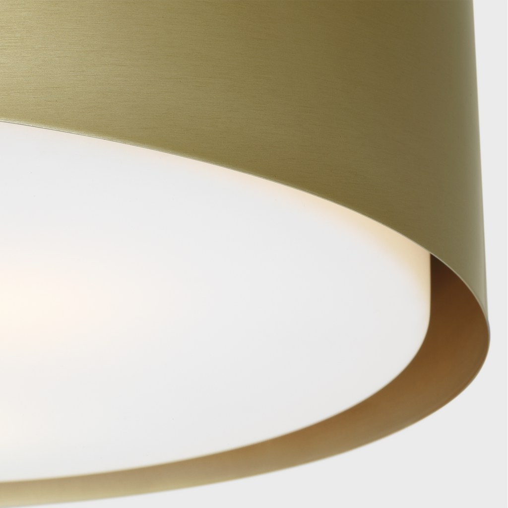Dartmore Large Flush Mount Satin Brass