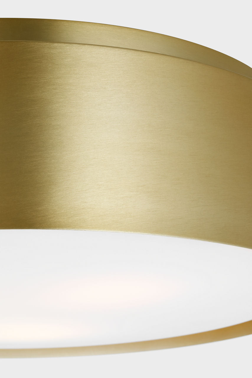 Dartmore Large Flush Mount Satin Brass