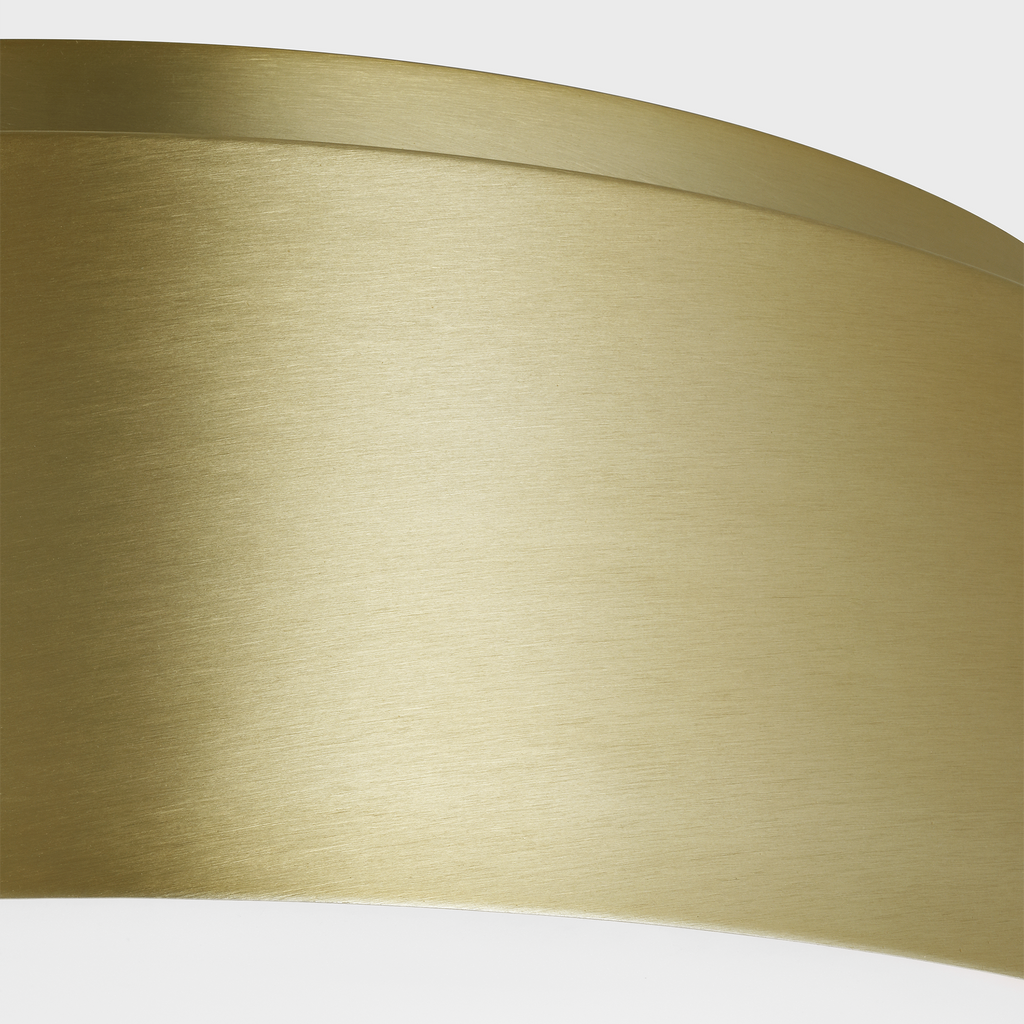 Dartmore Large Flush Mount Satin Brass