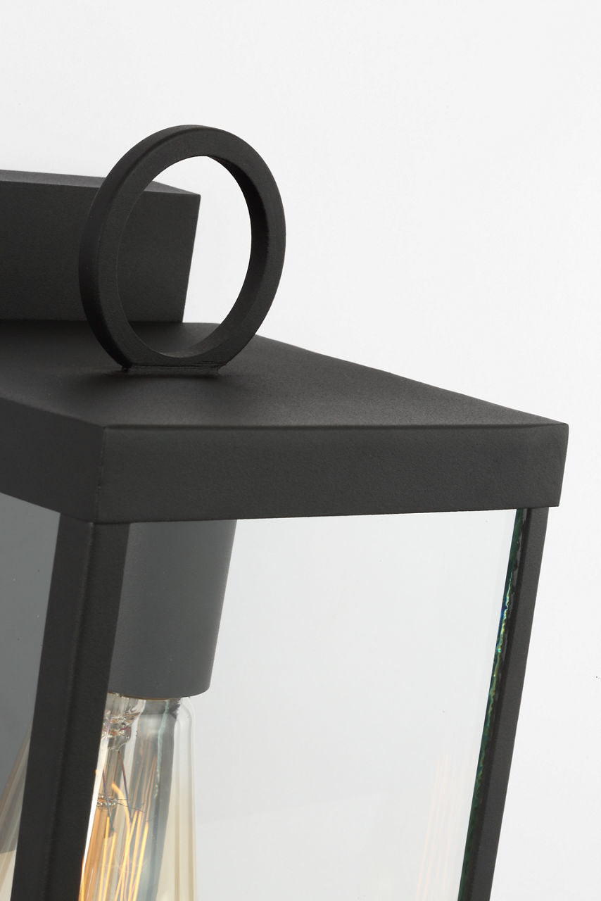 Howell Small Wall Lantern Textured Black