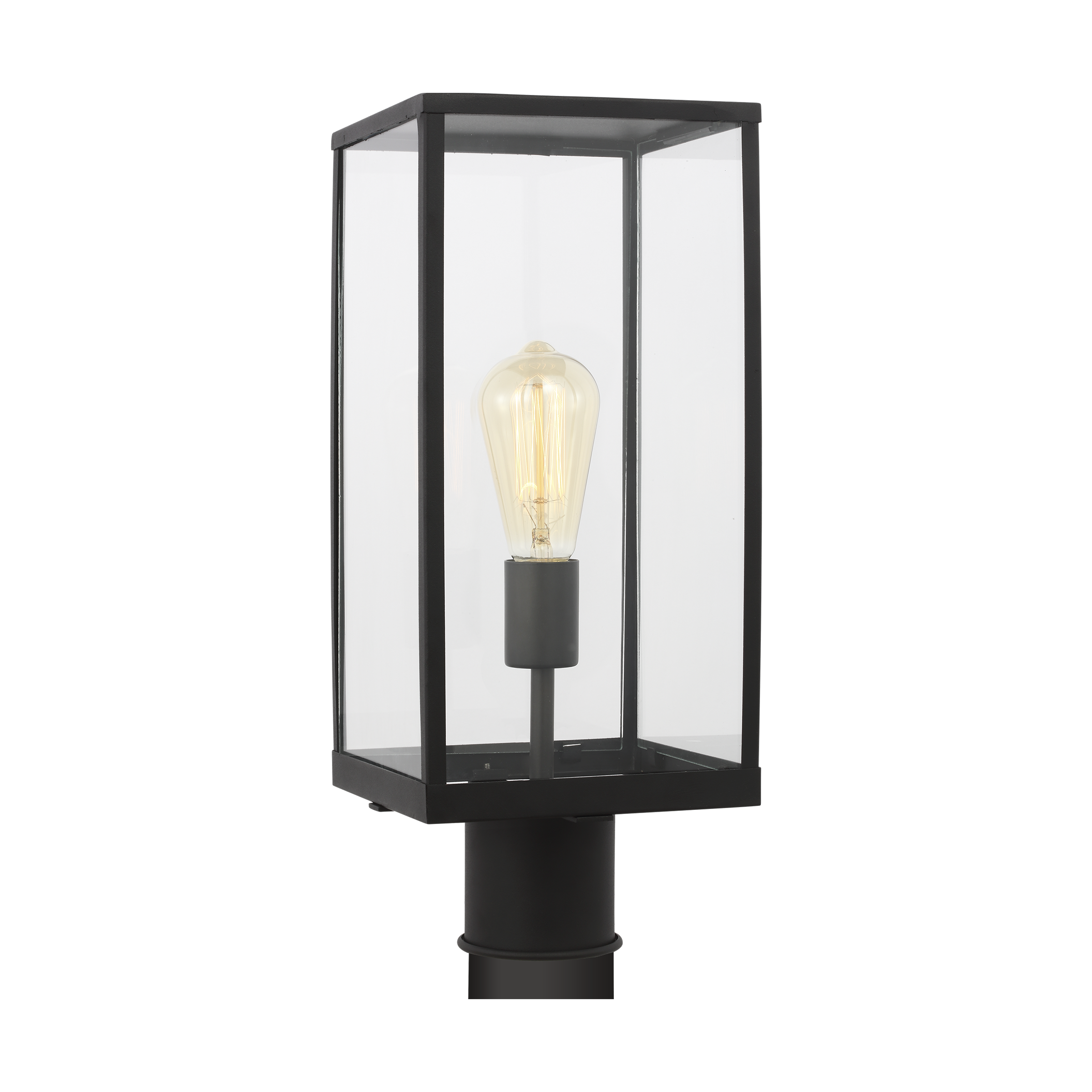 Howell Medium Post Lantern Textured Black