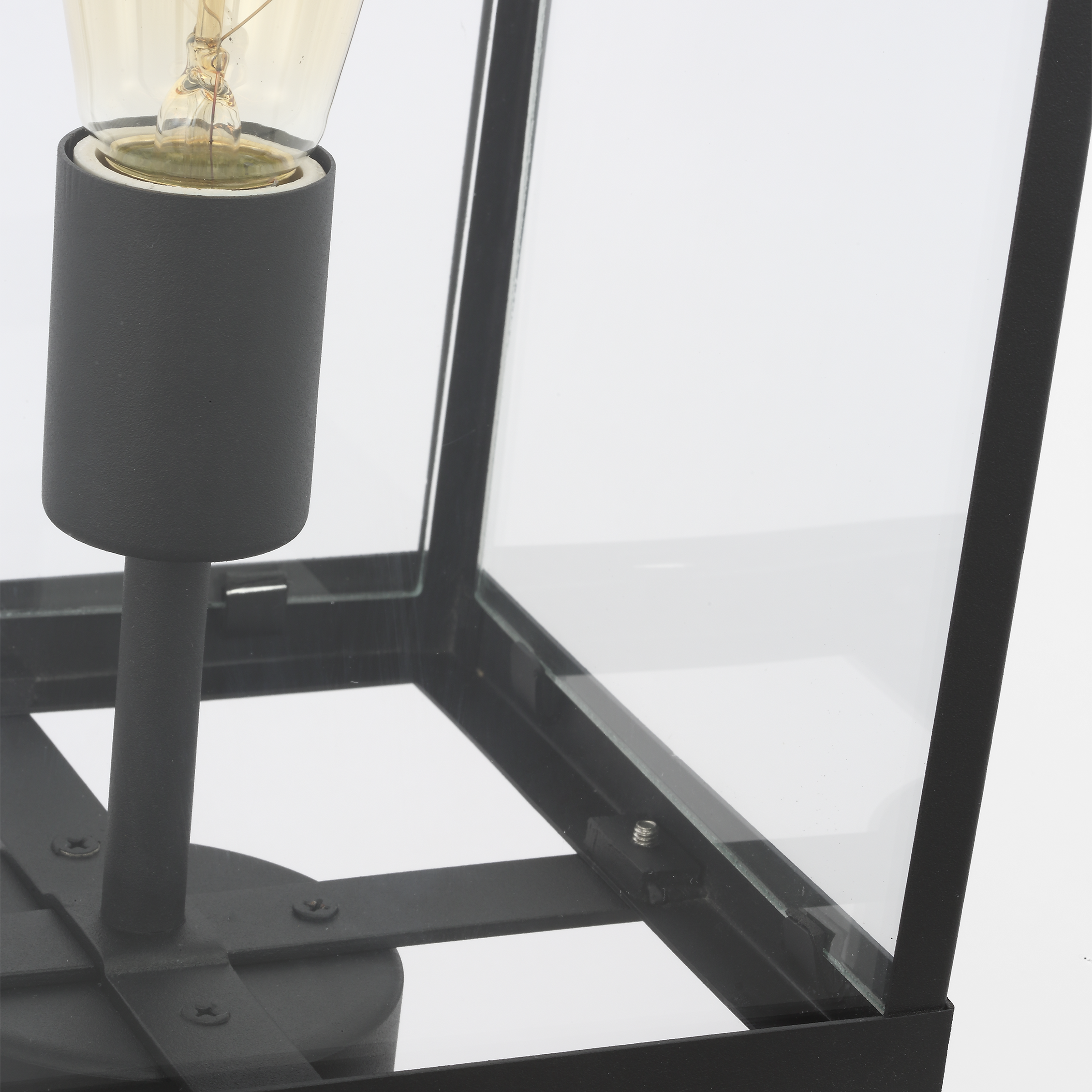 Howell Medium Post Lantern Textured Black