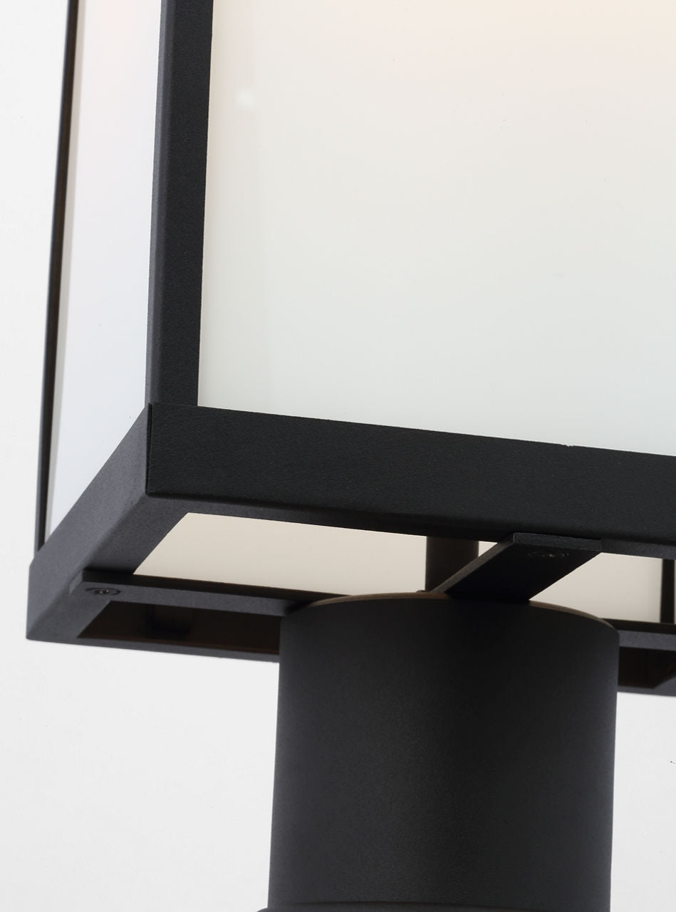 Howell Medium Post Lantern Textured Black