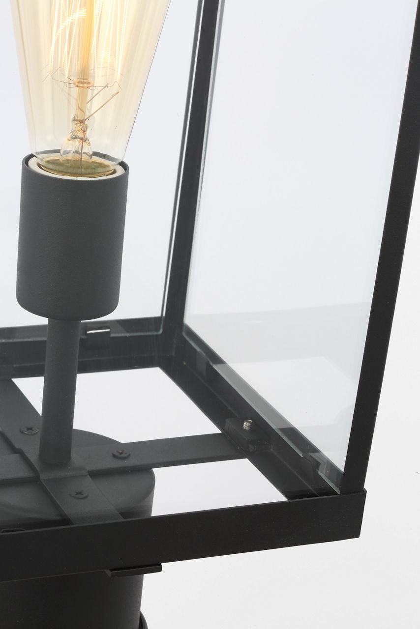 Howell Medium Post Lantern Textured Black