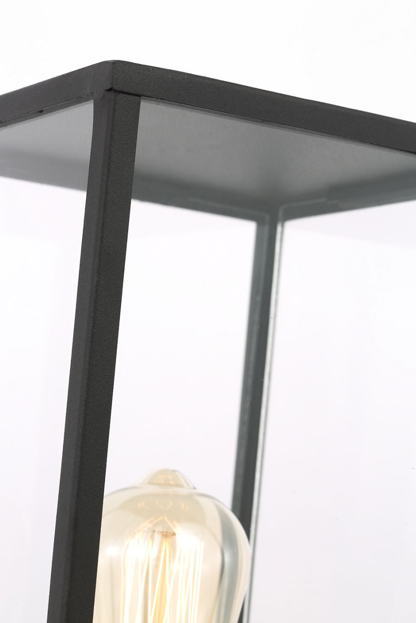 Howell Medium Post Lantern Textured Black
