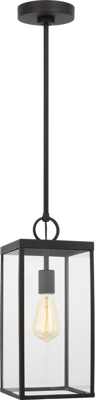 Howell Medium Pendant Lantern Textured Black