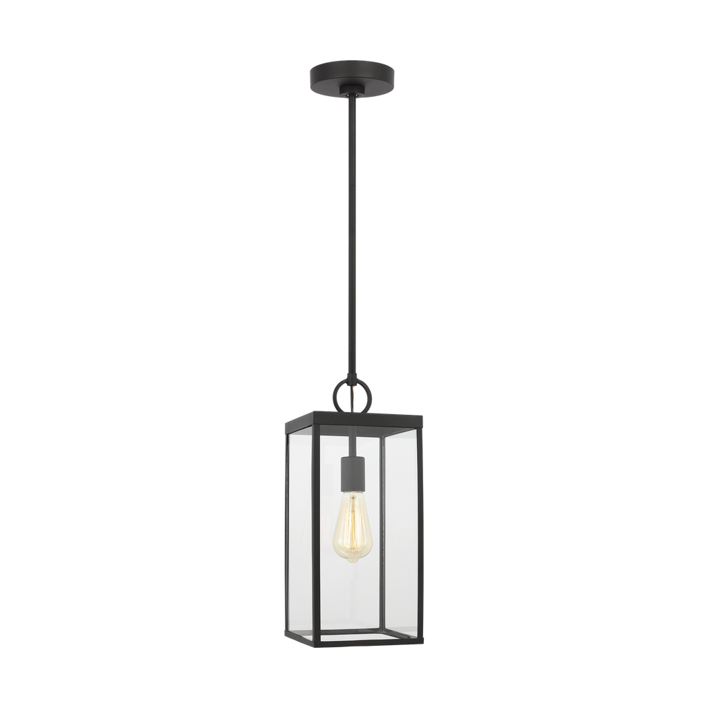 Howell Medium Pendant Lantern Textured Black