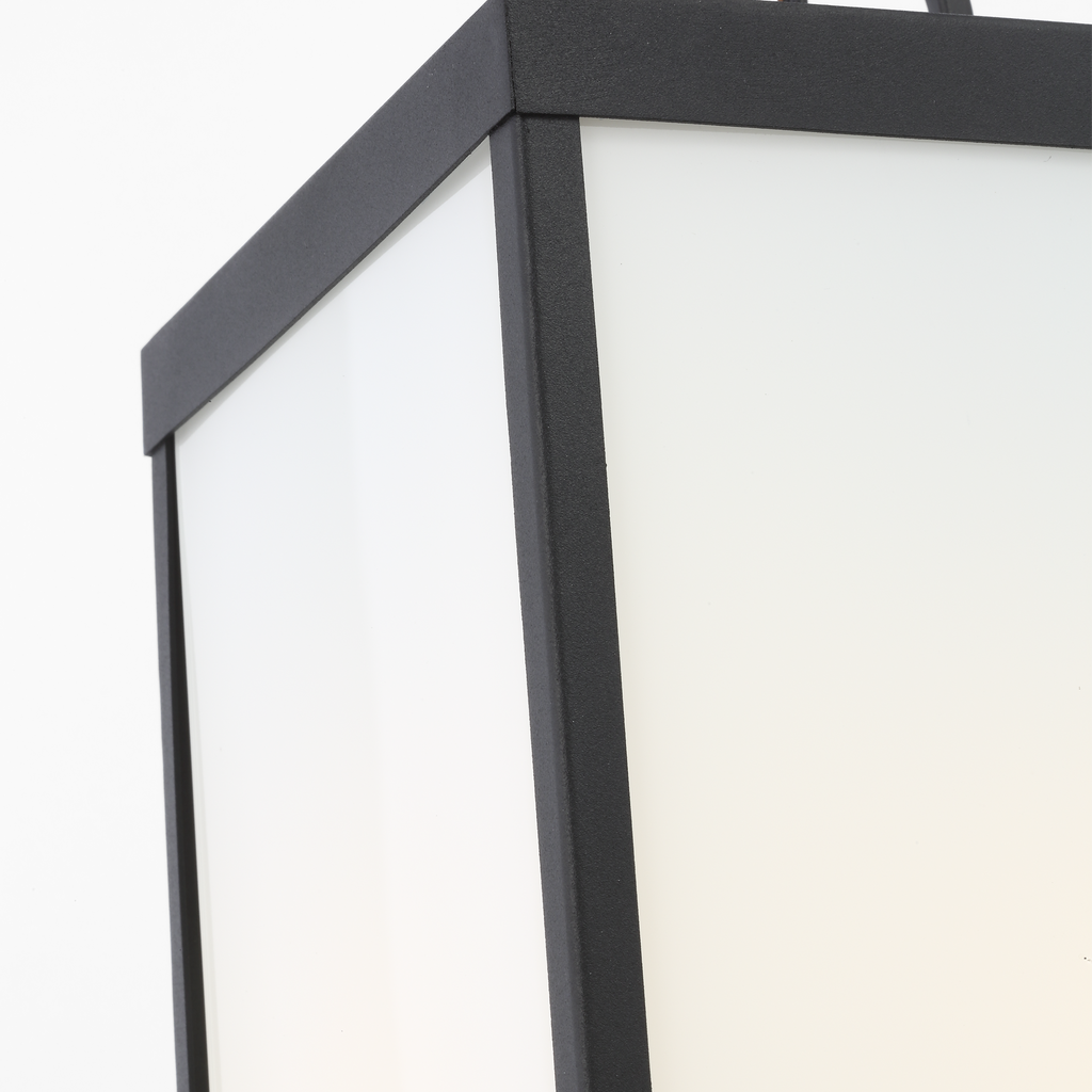 Howell Medium Pendant Lantern Textured Black