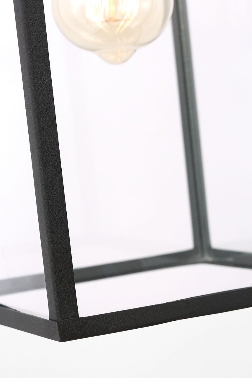 Howell Medium Pendant Lantern Textured Black
