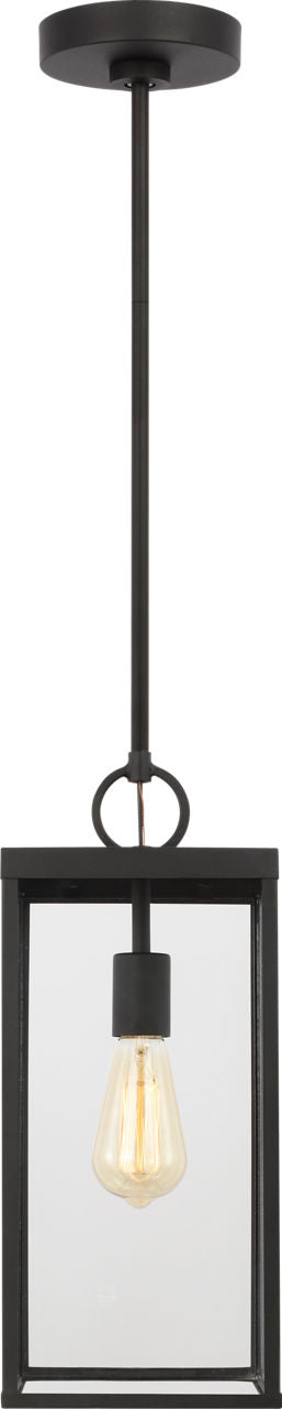 Howell Medium Pendant Lantern Textured Black