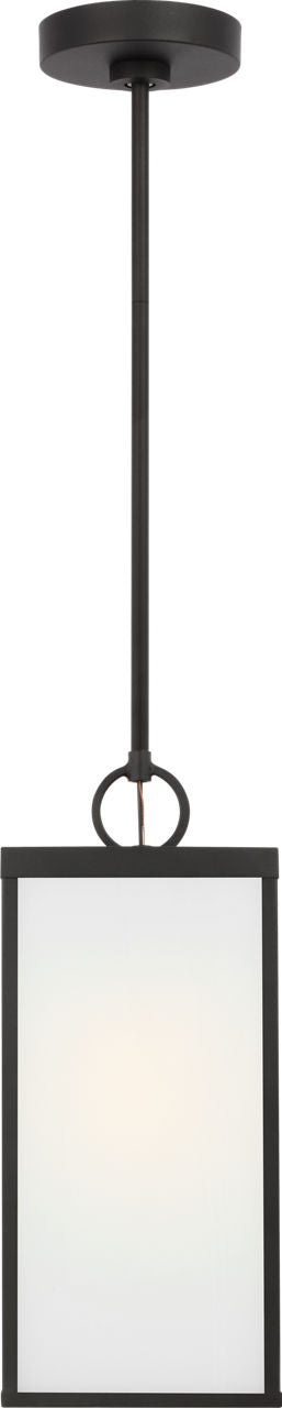 Howell Medium Pendant Lantern Textured Black