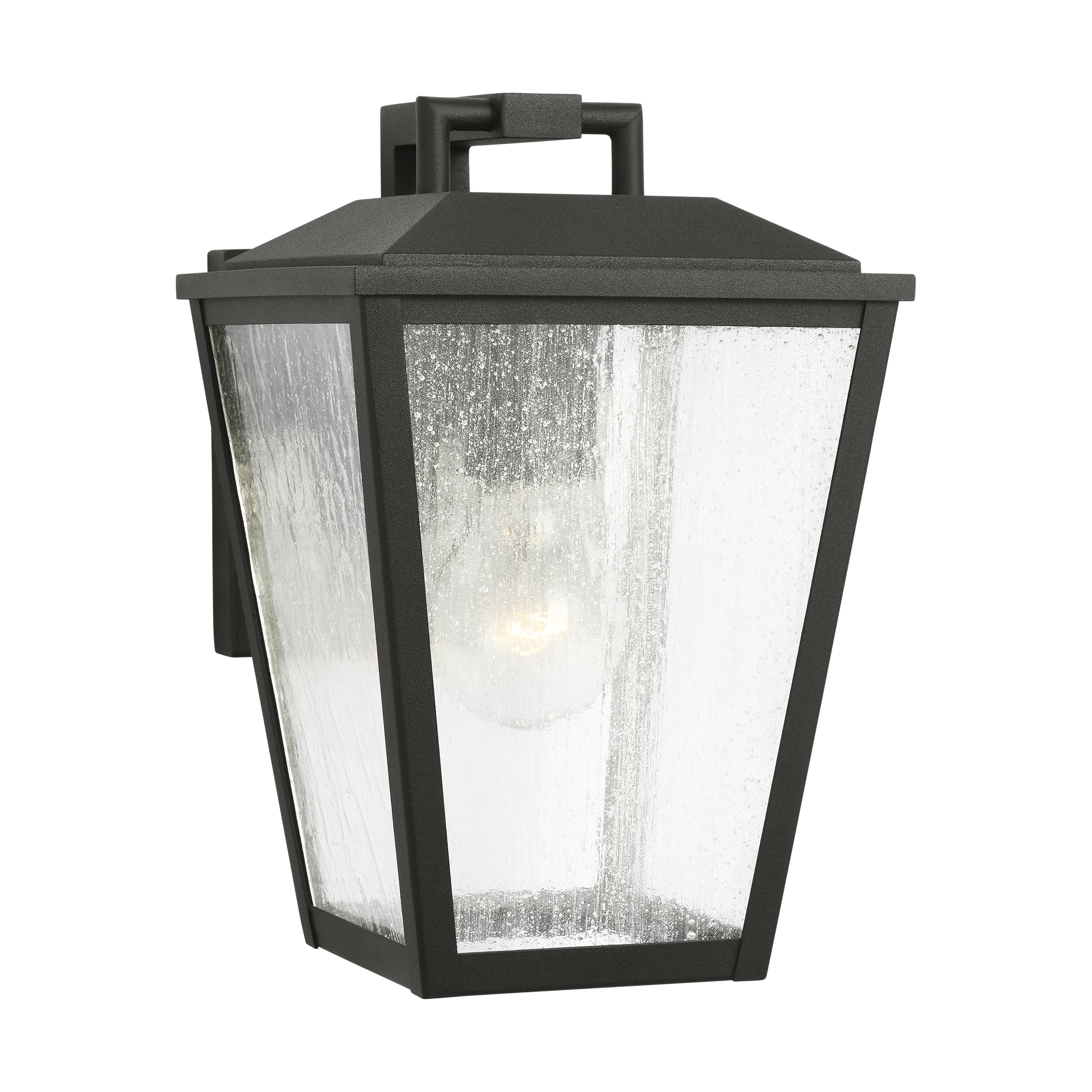 Kennewick Small Wall Lantern Textured Black