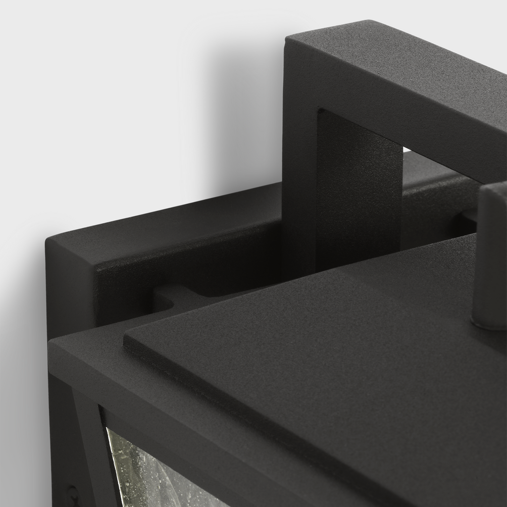Kennewick Small Wall Lantern Textured Black