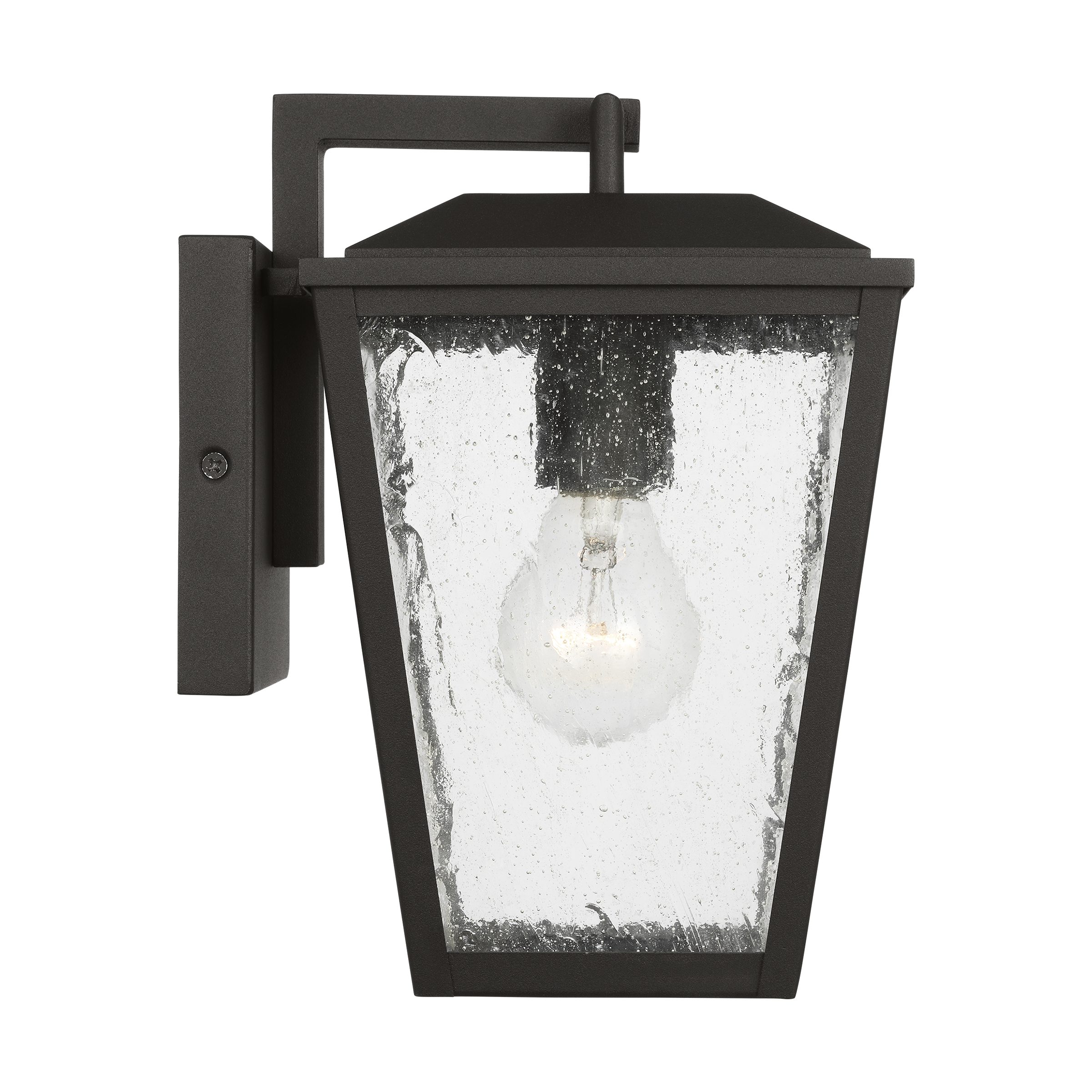 Kennewick Small Wall Lantern Textured Black