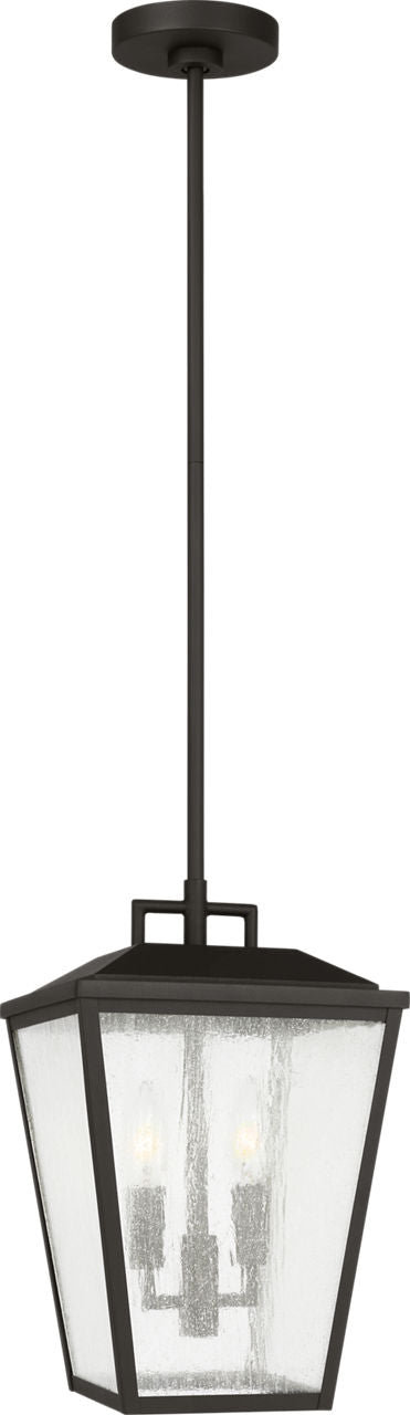 Kennewick Medium Pendant Lantern Textured Black