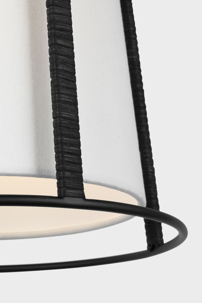 Cortes Medium Hanging Shade Midnight Black