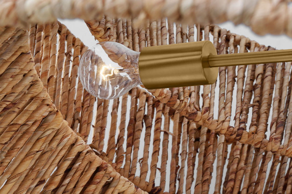 Thurlo Large Hanging Shade Satin Brass