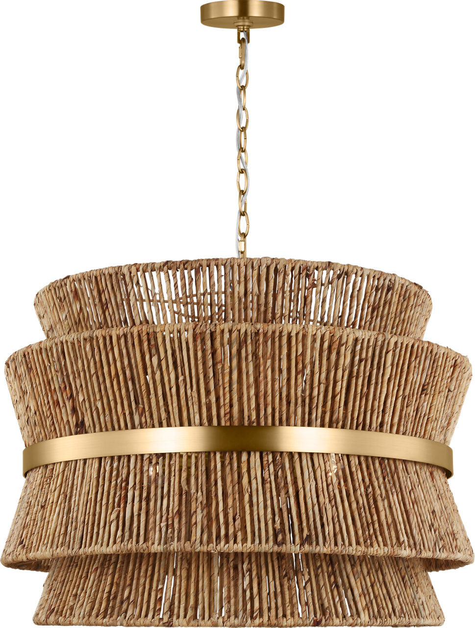 Thurlo Large Hanging Shade Satin Brass