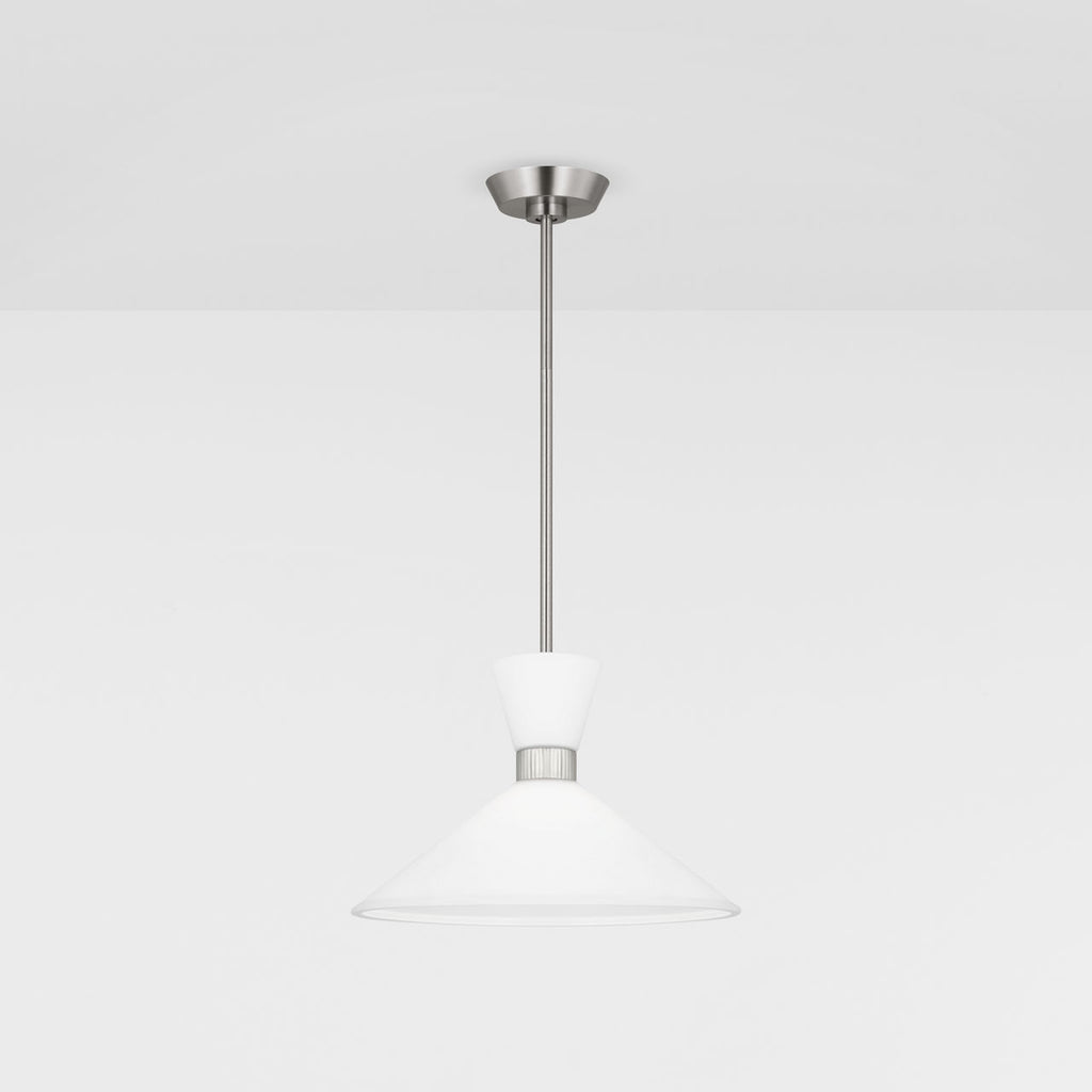 Belcarra Medium Pendant Brushed Steel