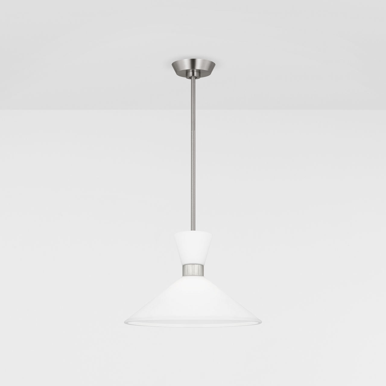 Belcarra Medium Pendant Brushed Steel