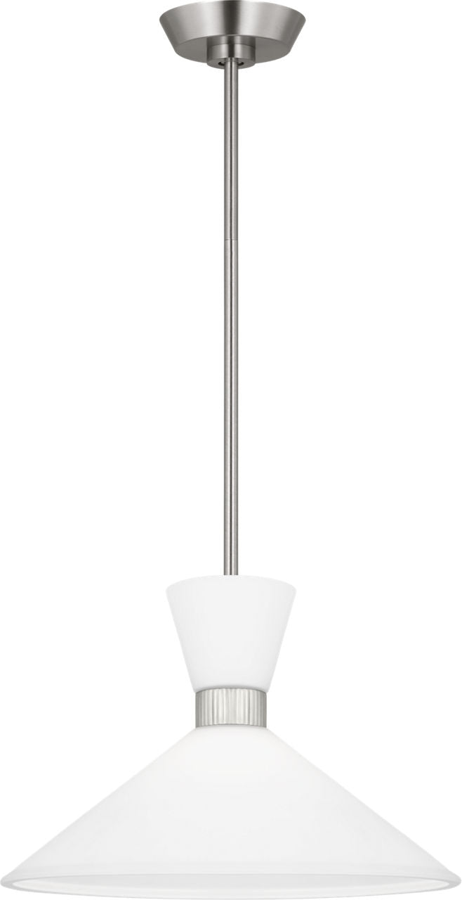 Belcarra Medium Pendant Brushed Steel