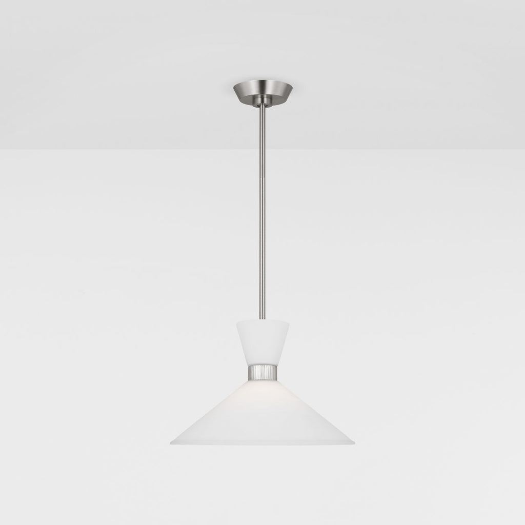 Belcarra Medium Pendant Brushed Steel