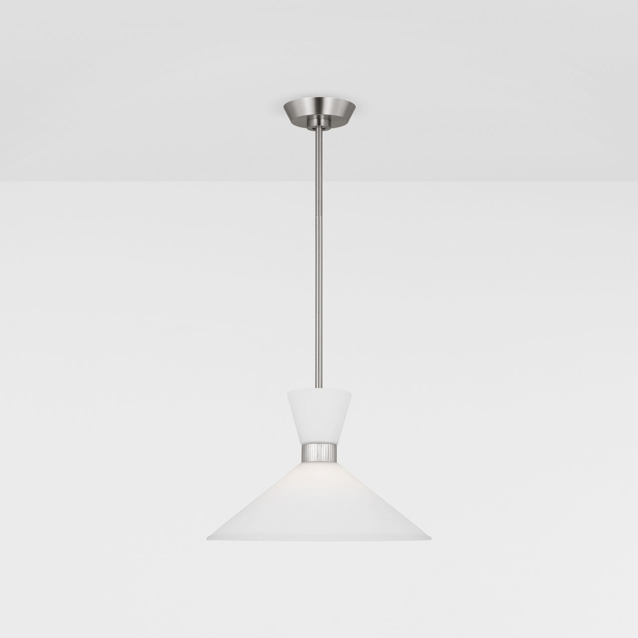 Belcarra Medium Pendant Brushed Steel