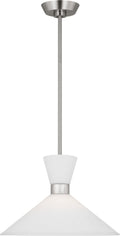 Belcarra Medium Pendant Brushed Steel