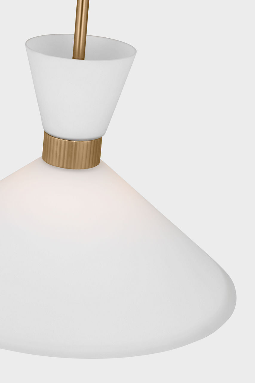 Belcarra Medium Pendant Satin Brass