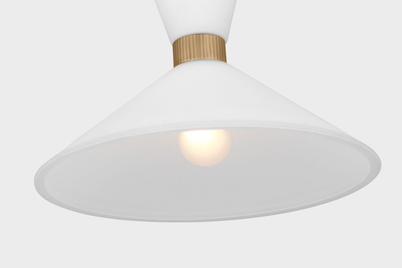 Belcarra Medium Pendant Satin Brass