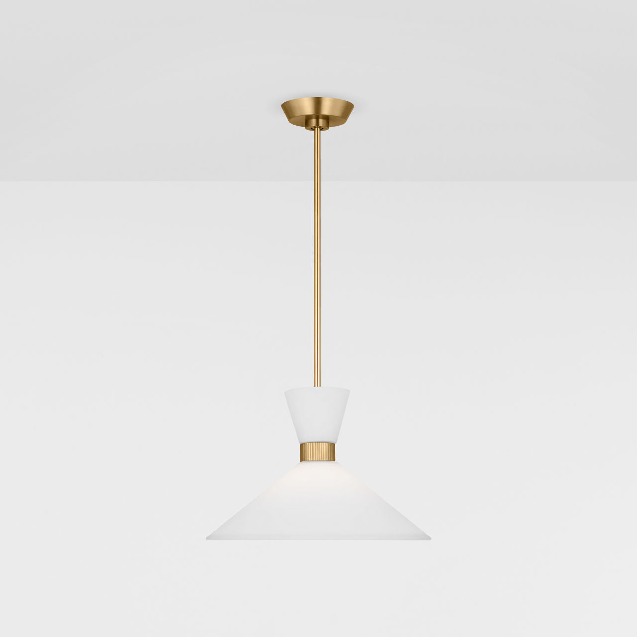 Belcarra Medium Pendant Satin Brass