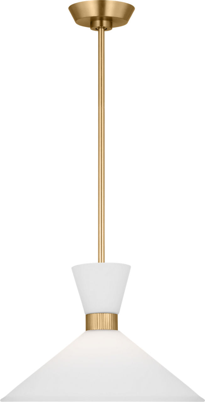 Belcarra Medium Pendant Satin Brass