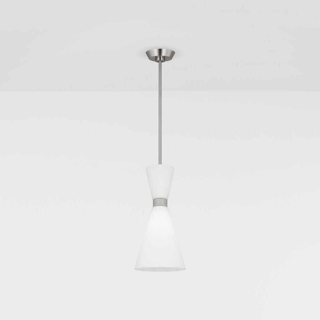 Belcarra Small Pendant Brushed Steel
