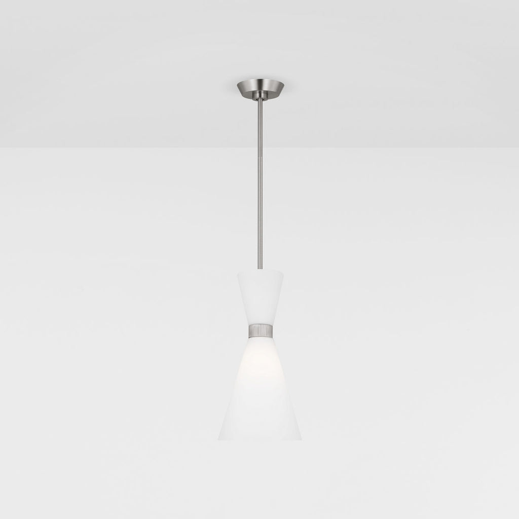 Belcarra Small Pendant Brushed Steel