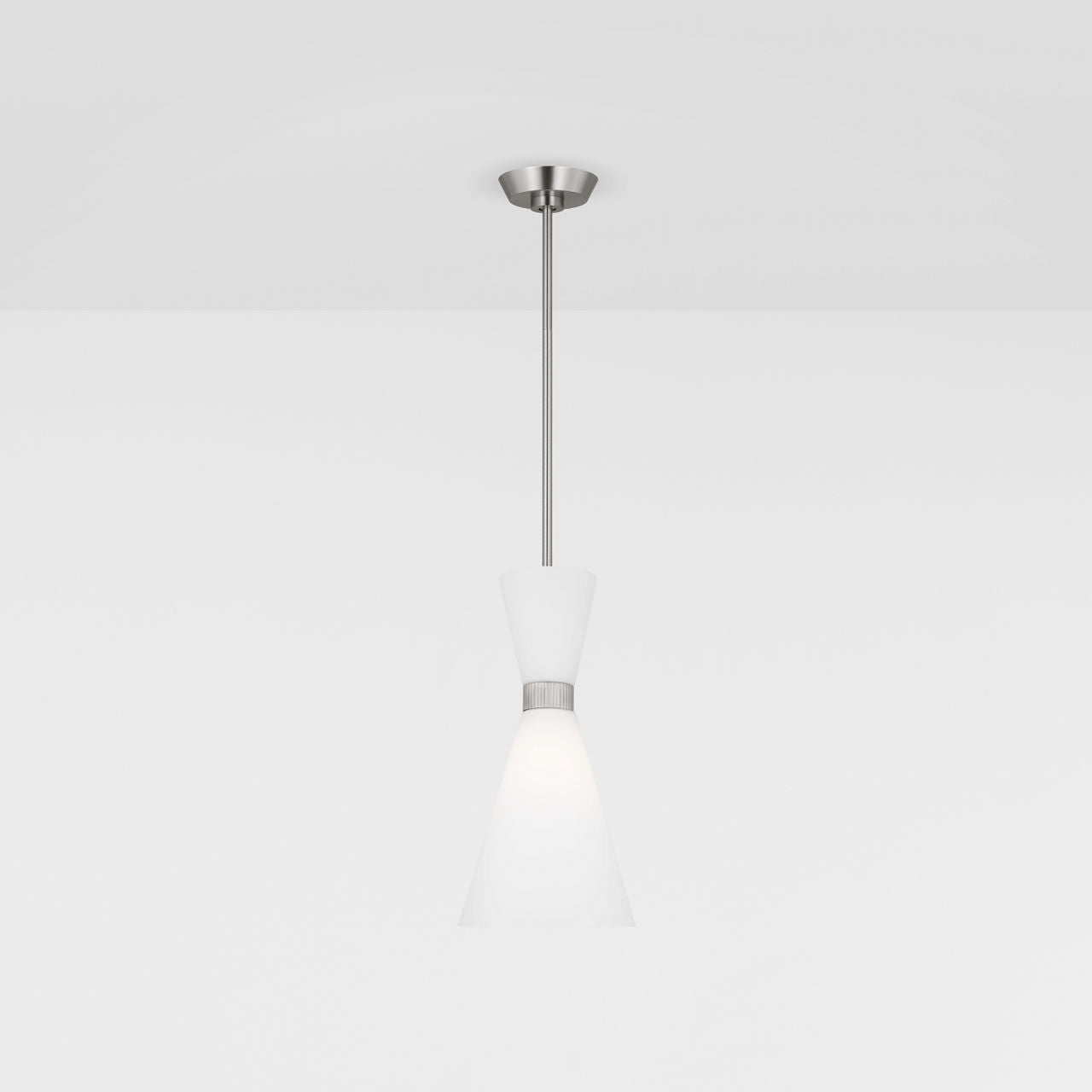 Belcarra Small Pendant Brushed Steel