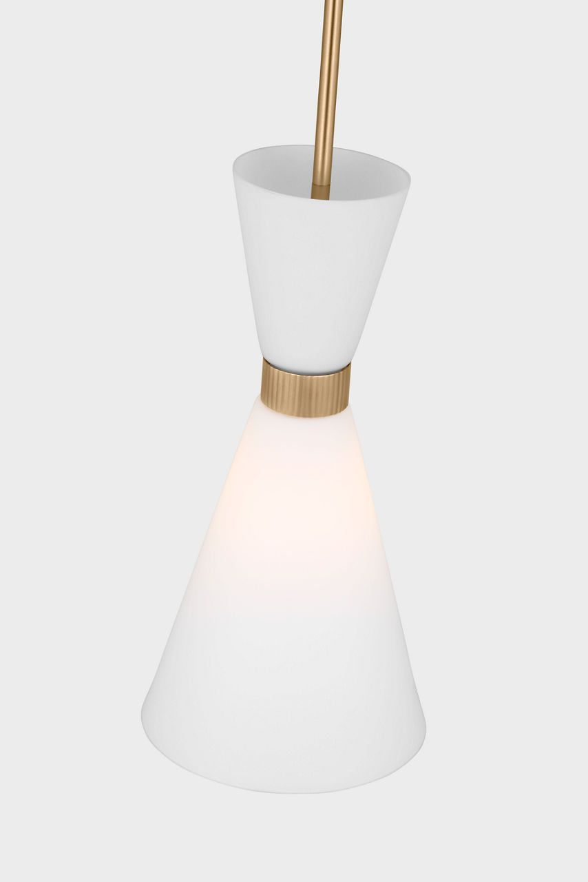 Belcarra Small Pendant Satin Brass