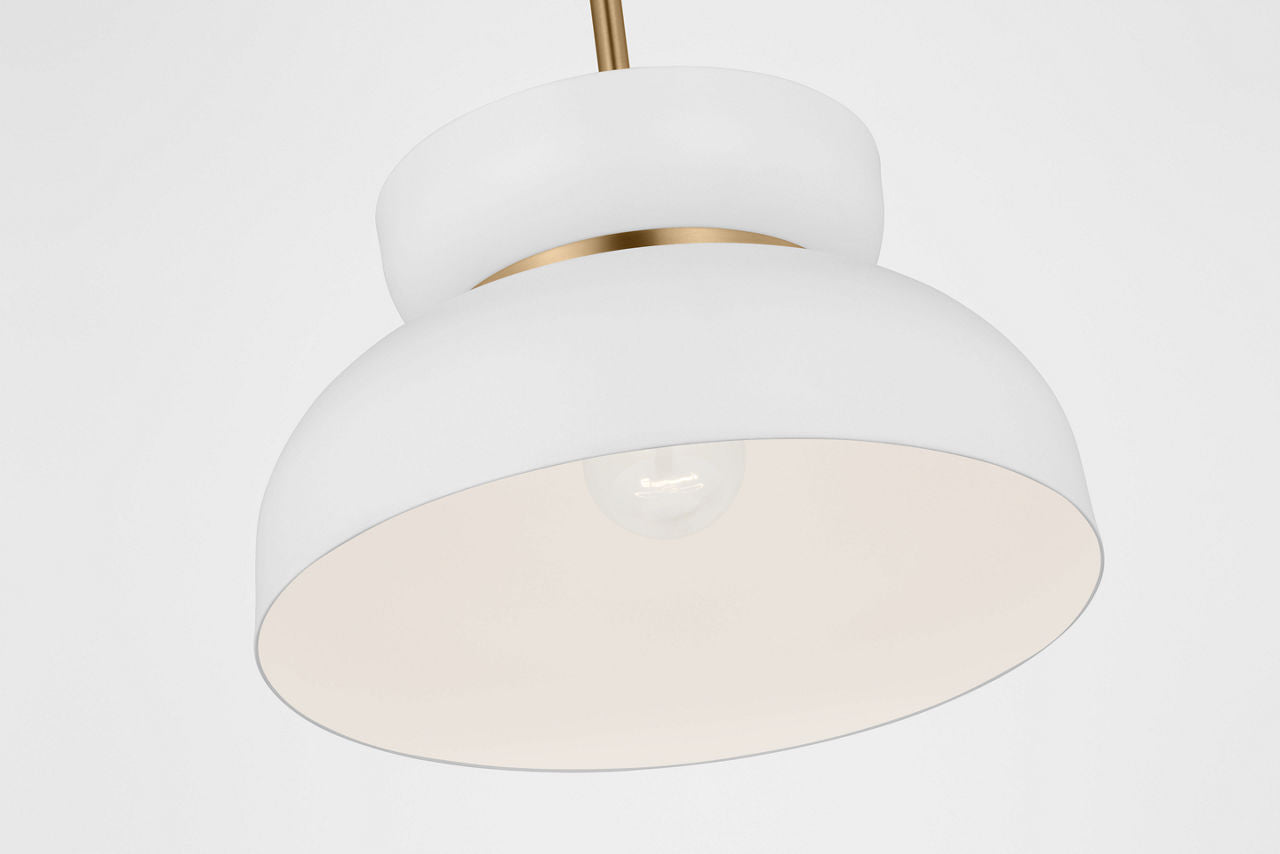 Pemberton Medium Pendant Matte White