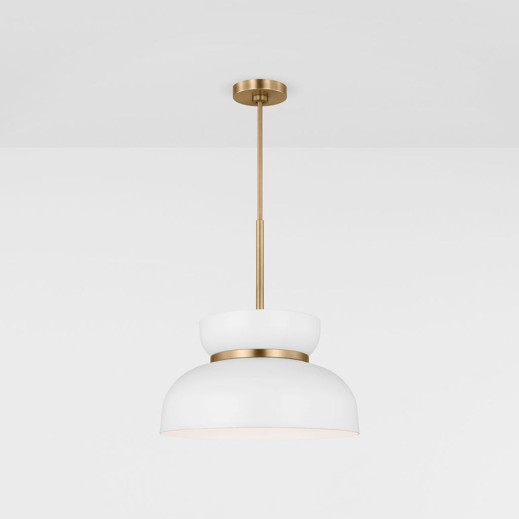 Pemberton Medium Pendant Matte White