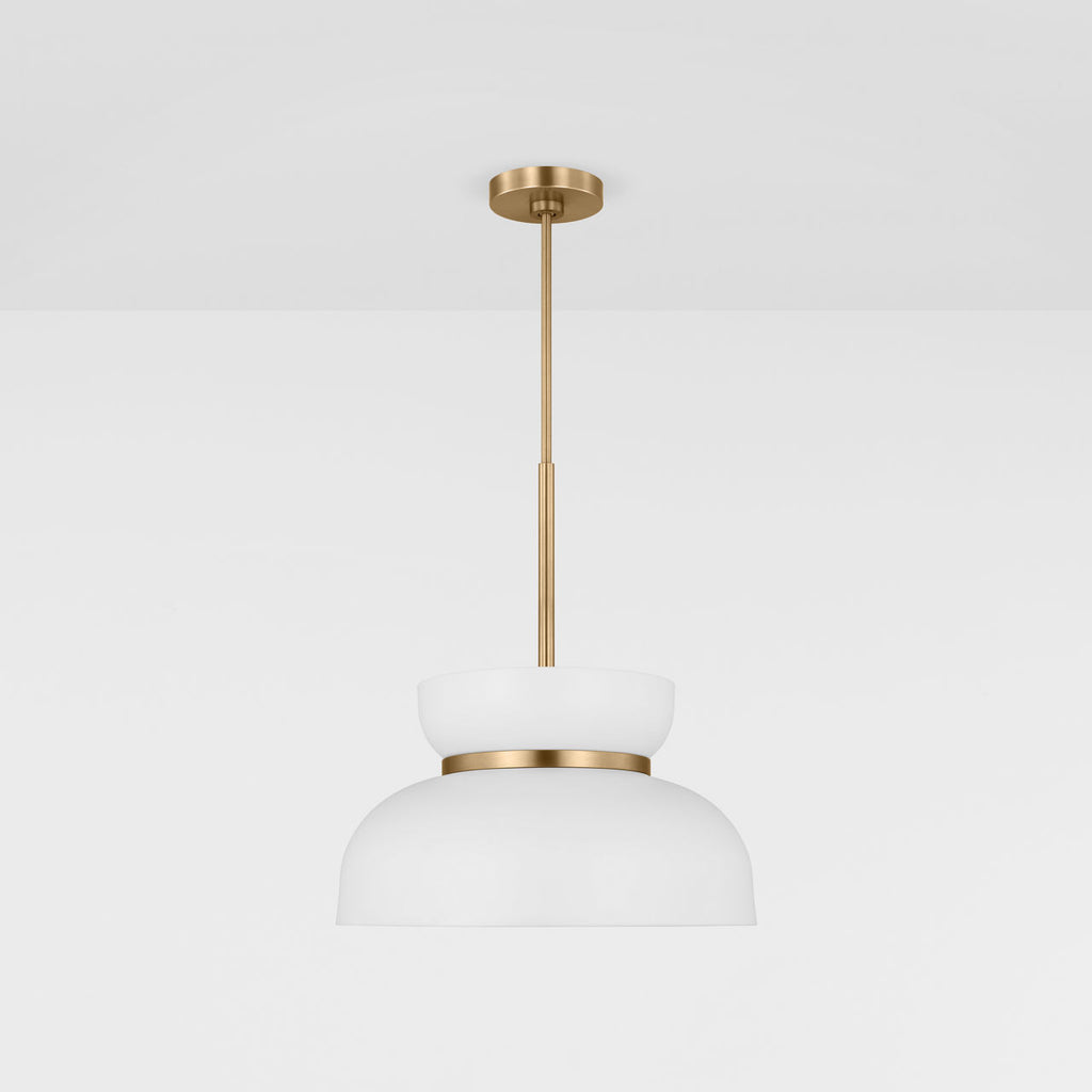 Pemberton Medium Pendant Matte White