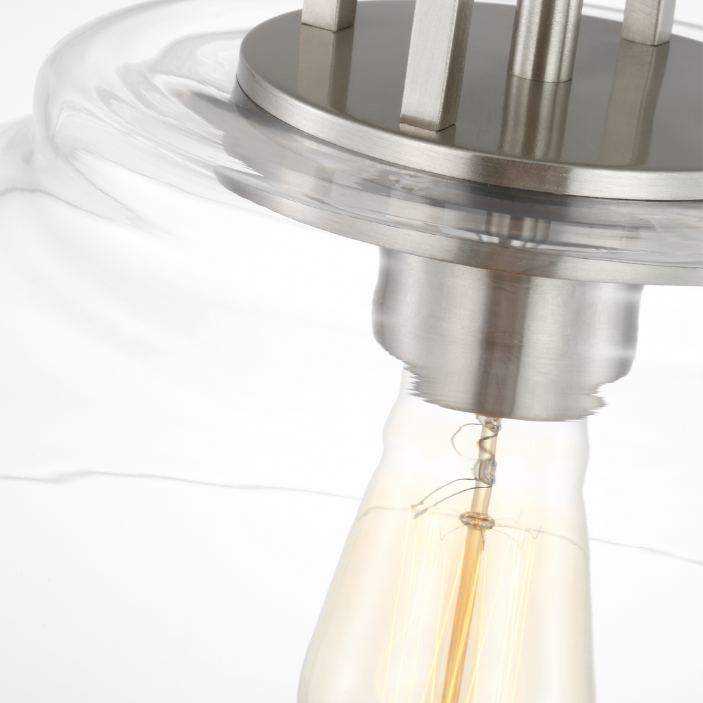 Payton Small Pendant Brushed Steel