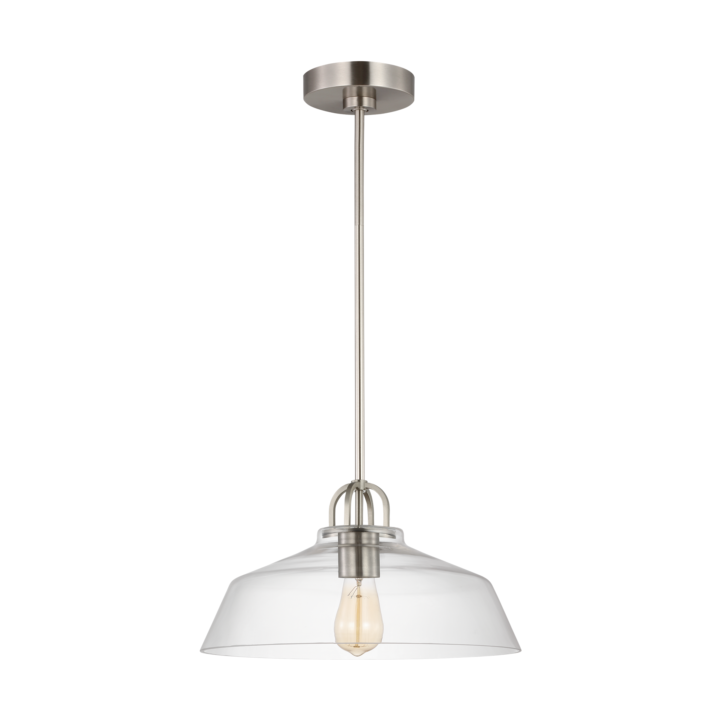 Payton Small Pendant Brushed Steel