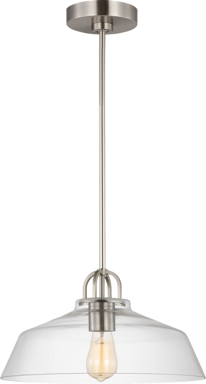 Payton Small Pendant Brushed Steel